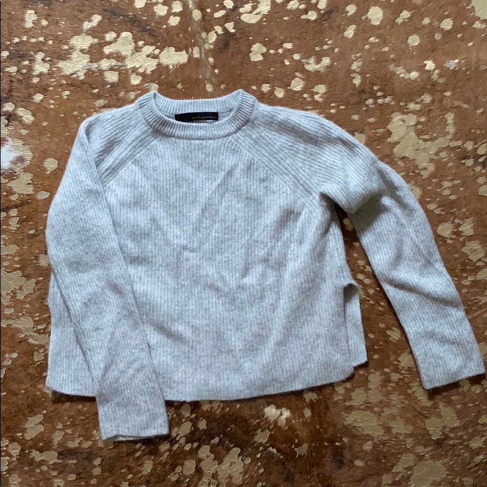 360 CASHMERE GREY SWEATER